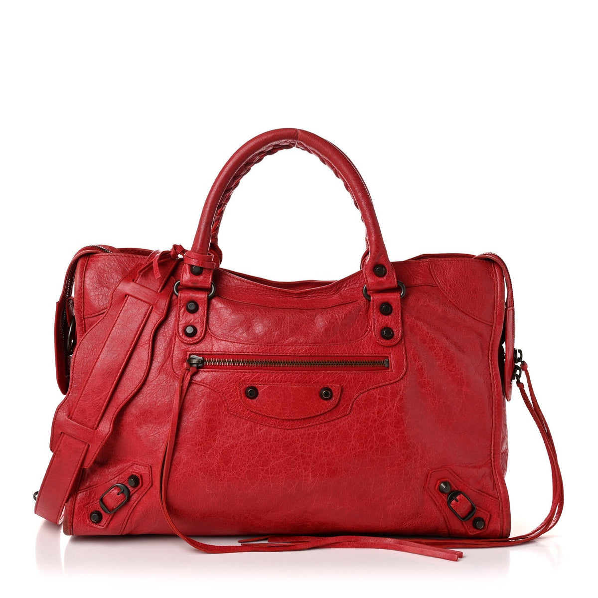 Balenciaga Agneau Classic Hardware City Rouge Cardinal