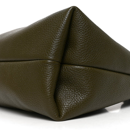 Gucci Grained Calfskin Softbit Maxi Shoulder Bag Forest Green