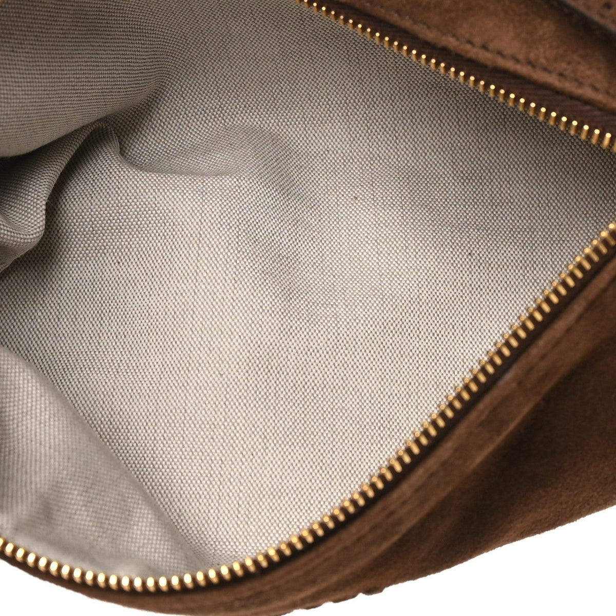 Miu Miu Suede Pouch Cacao