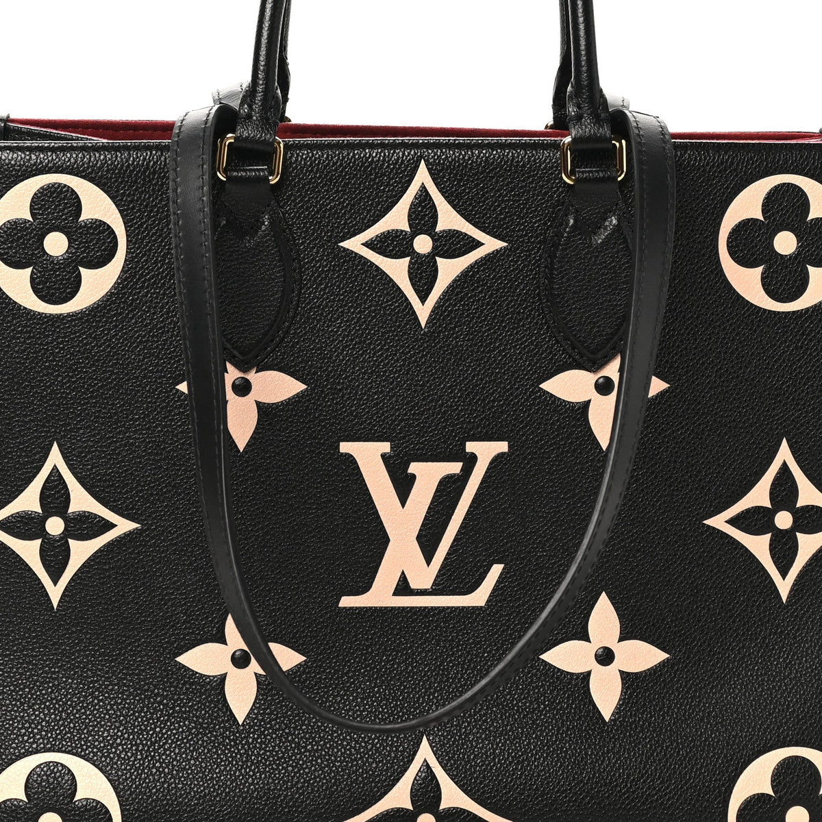 Louis Vuitton Empreinte Monogram Giant Onthego MM Black Beige