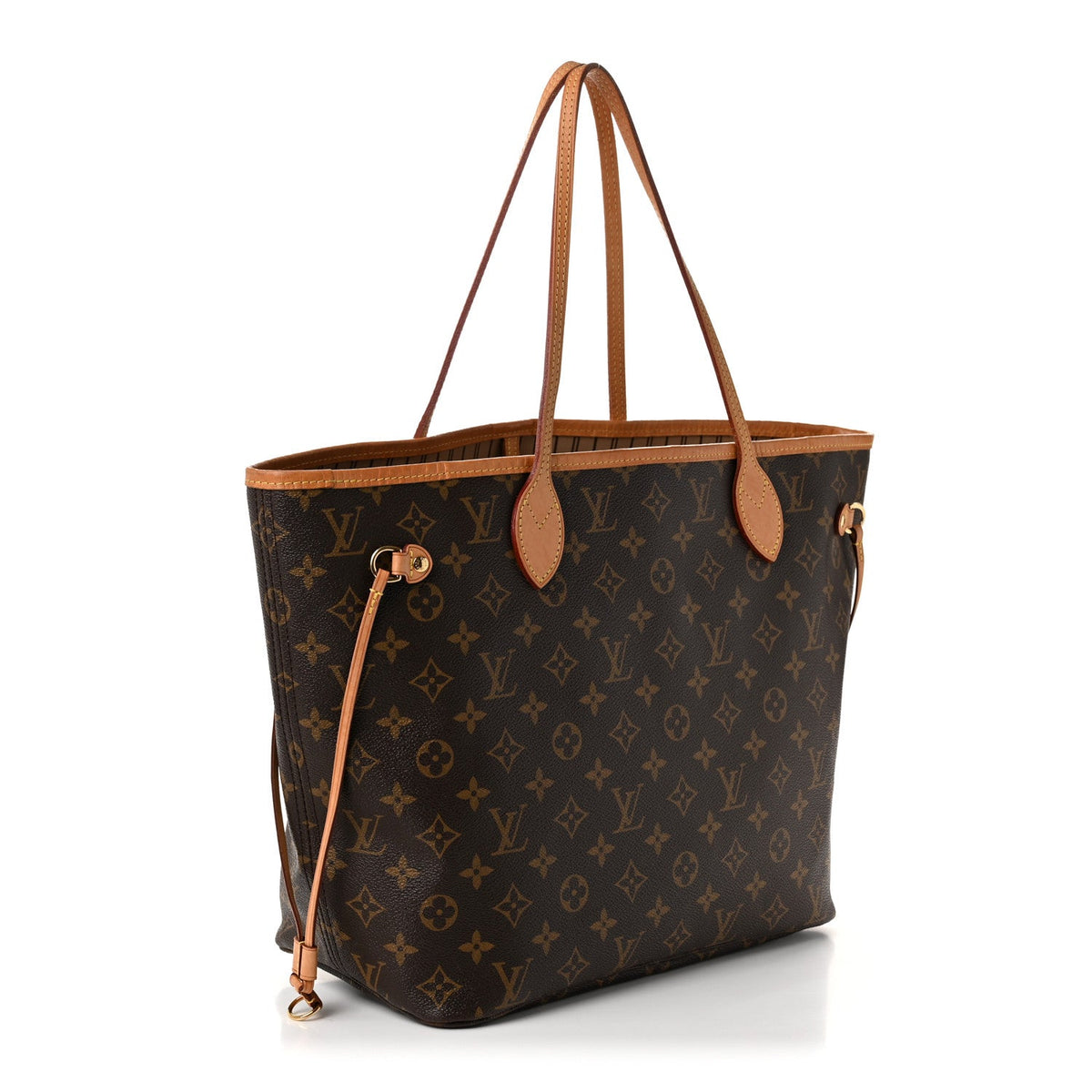 Louis Vuitton Monogram Neo Neverfull MM Tote Bag Brown