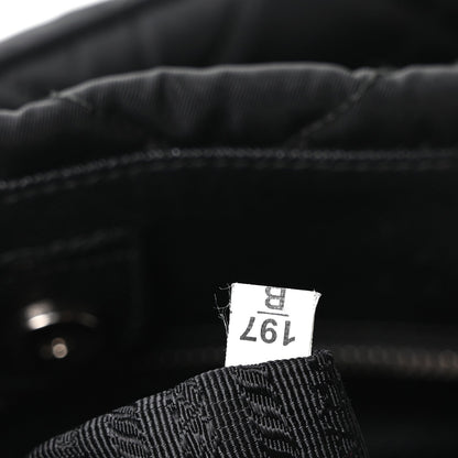 Prada Nylon Tessuto Impuntu Quilted Tote Black