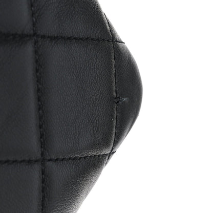 Chanel Goatskin Quilted Timeless CC Clutch Black