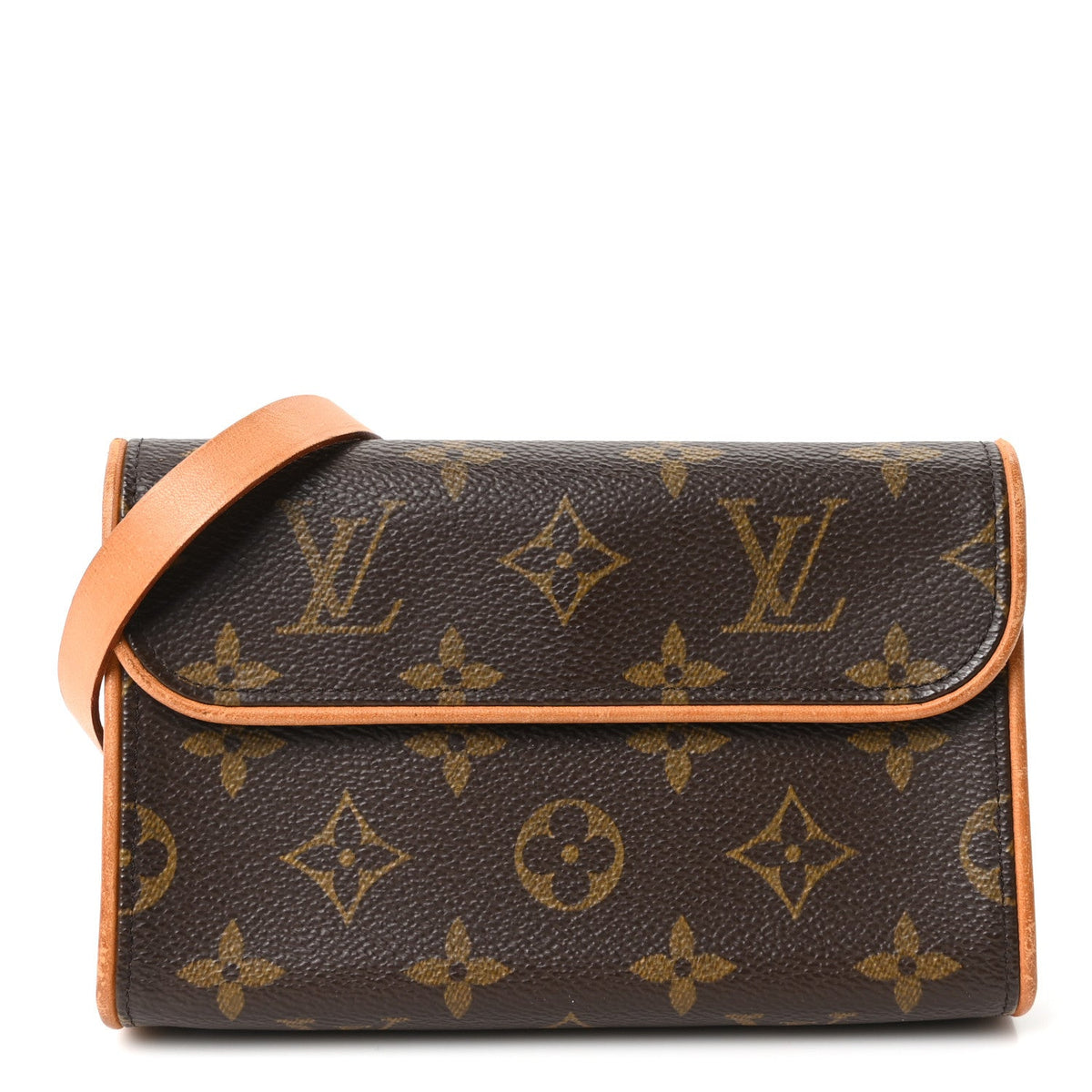 Louis Vuitton Monogram Pochette Florentine S Brown