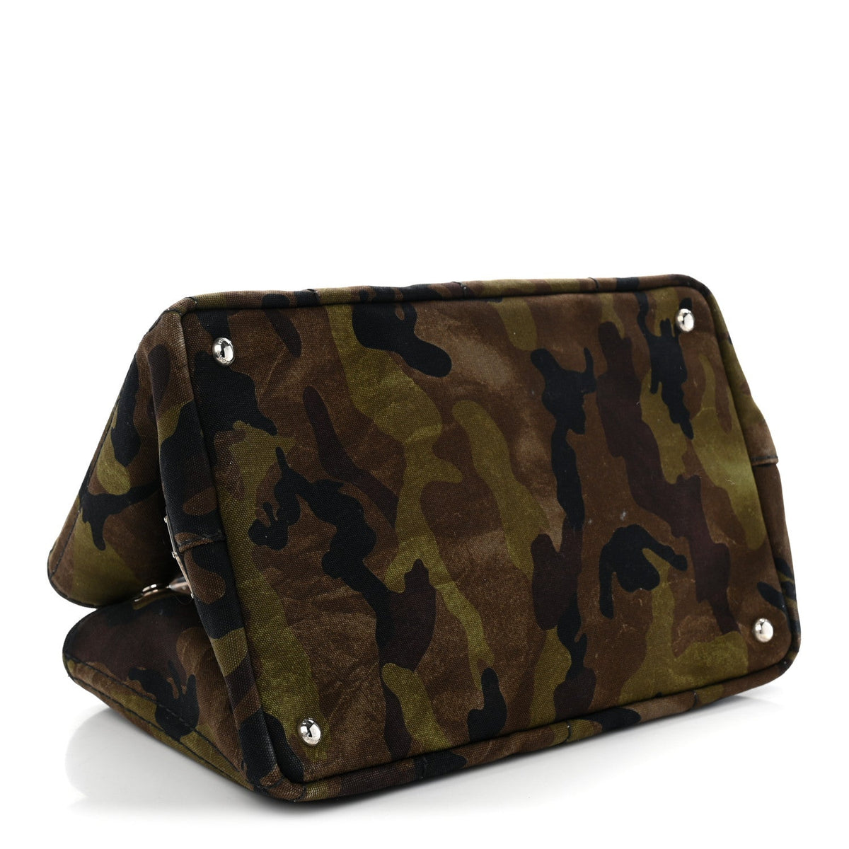 Prada Canapa Camouflage Logo Tote Mimetico
