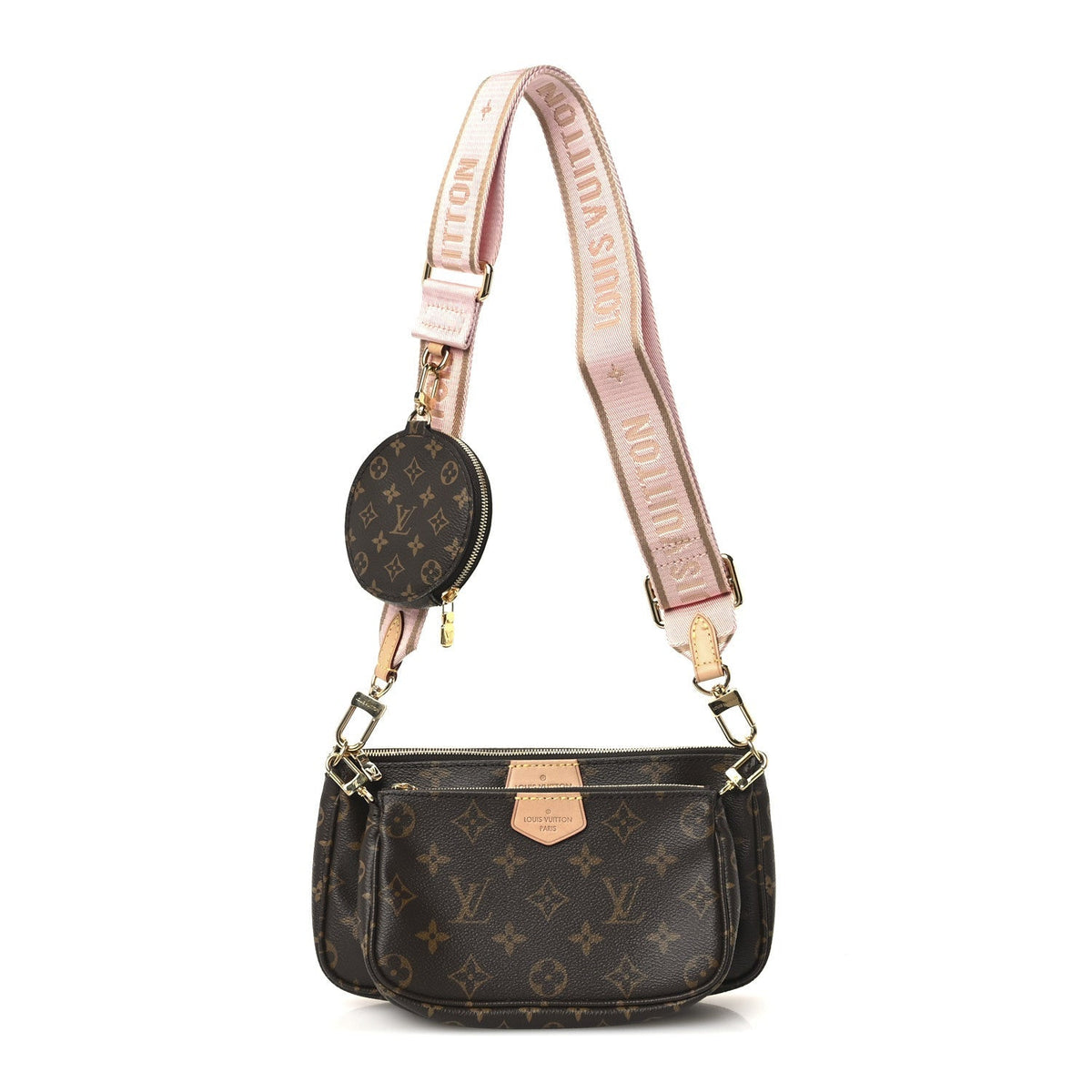 Louis Vuitton Monogram Multi Pochette Accessoires Rose Clair