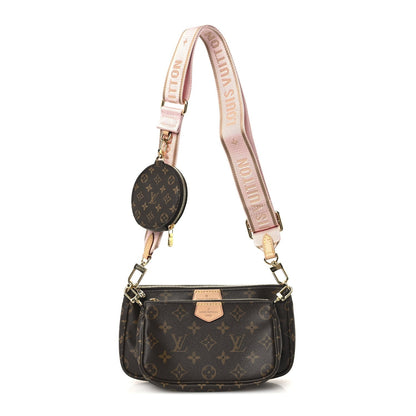 Louis Vuitton Monogram Multi Pochette Accessories Bag Rose Clair