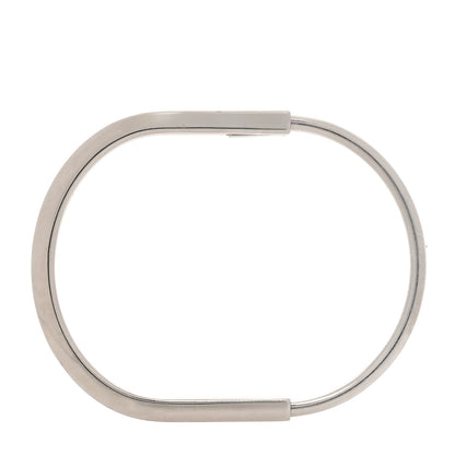 Tiffany 18K White Gold Lock Narrow Bangle Bracelet
