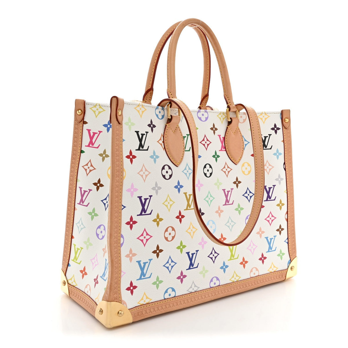 Louis Vuitton LV X TM Multicolor Onthego MM White 1984870