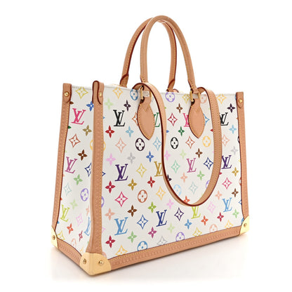 Louis Vuitton LV X TM Multicolor Onthego MM White 1984870