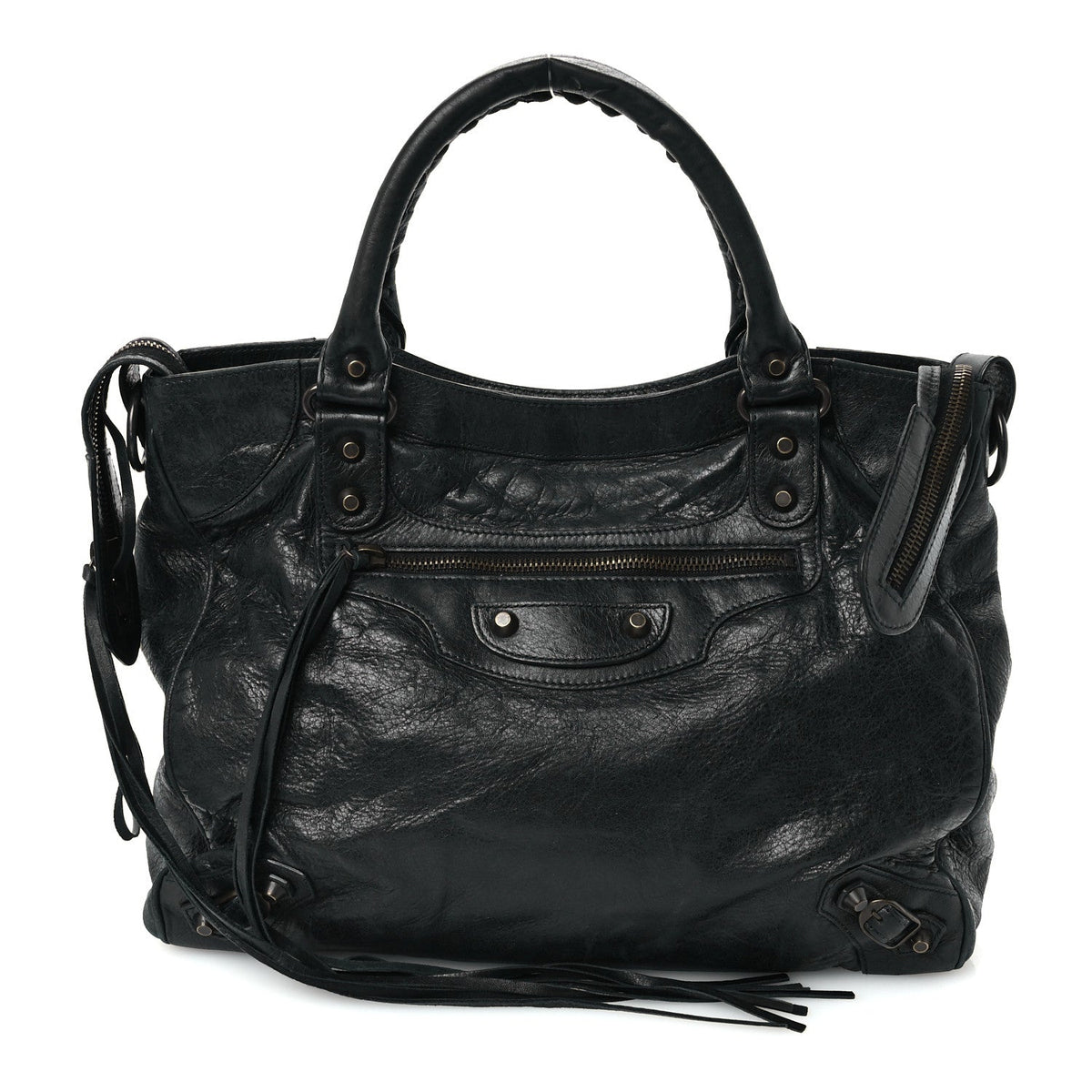 Balenciaga Agneau Classic Hardware Velo Black