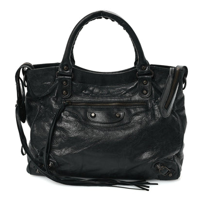 Balenciaga Agneau Classic Hardware Velo Black