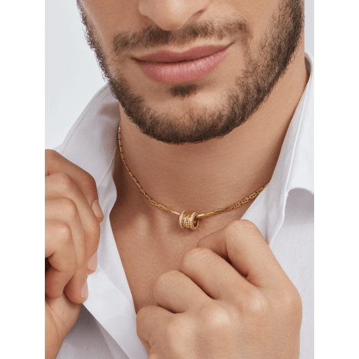 18K Yellow Gold Diamond B.zero1 Necklace