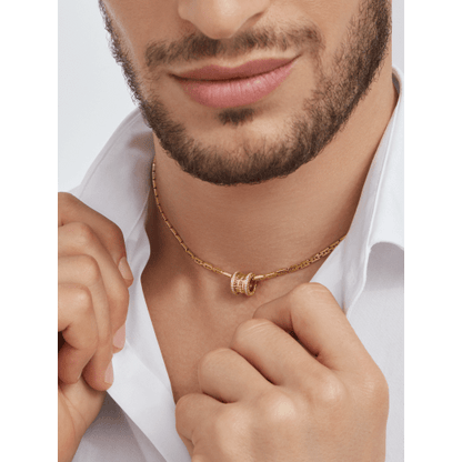 18K Yellow Gold Diamond B.zero1 Necklace