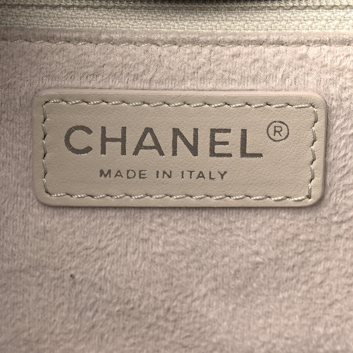 Chanel Caviar Medium Studded Deauville Tote Ivory 1889632