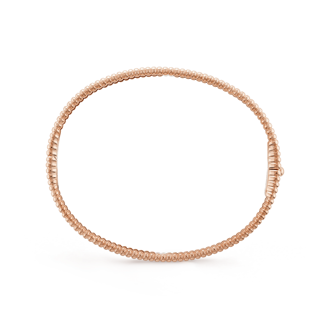 18K Gold VCA Perlée Signature Medium Model Bracelet