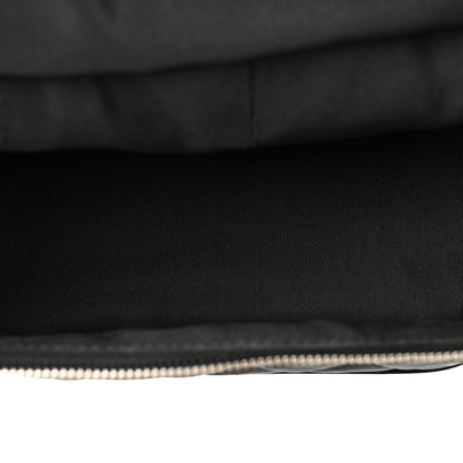 Chanel Crumpled Calfskin PVC Quilted Backpack Black