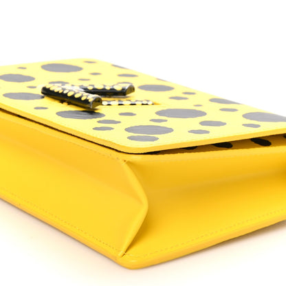 Louis Vuitton Epi Infinity Dots Twist Chain Wallet Yellow Black
