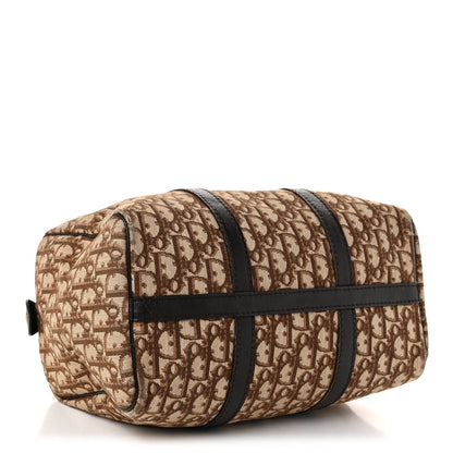 Christian Dior Monogram Canvas Boston Bag Brown