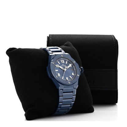 Hublot Ceramic 38mm Big Bang Integrated Watch Blue 457.EX.7170.EX