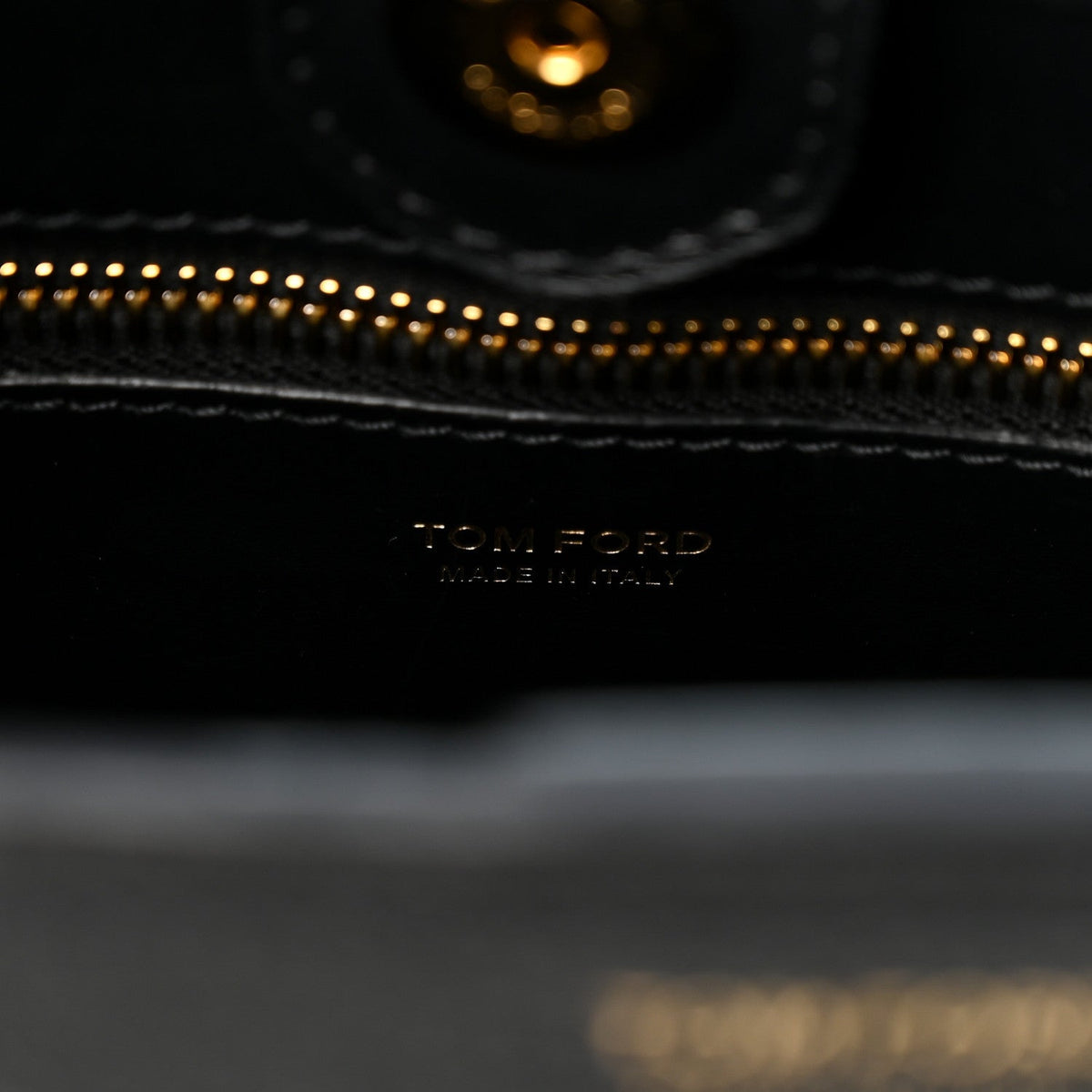 Tom Ford Grained Calfskin Rialto Crossbody Black