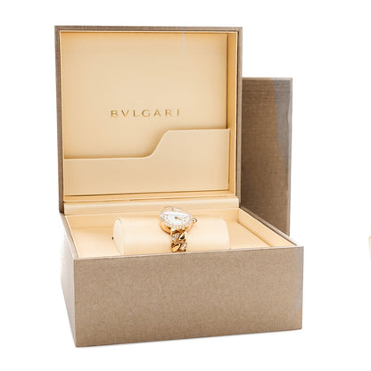 Bulgari 18K Rose Gold 22mm Piccola Catene Watch Mother of Pearl 1952427