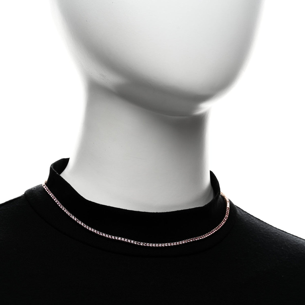 Anita Ko 18K Rose Gold Pink Sapphire Hepburn Choker Necklace