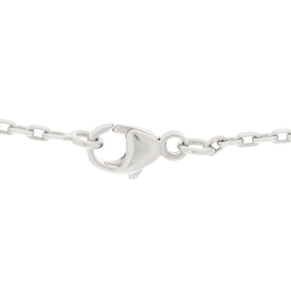 Hermes Lacquered Palladium Mini Pop H Pendant Necklace Black