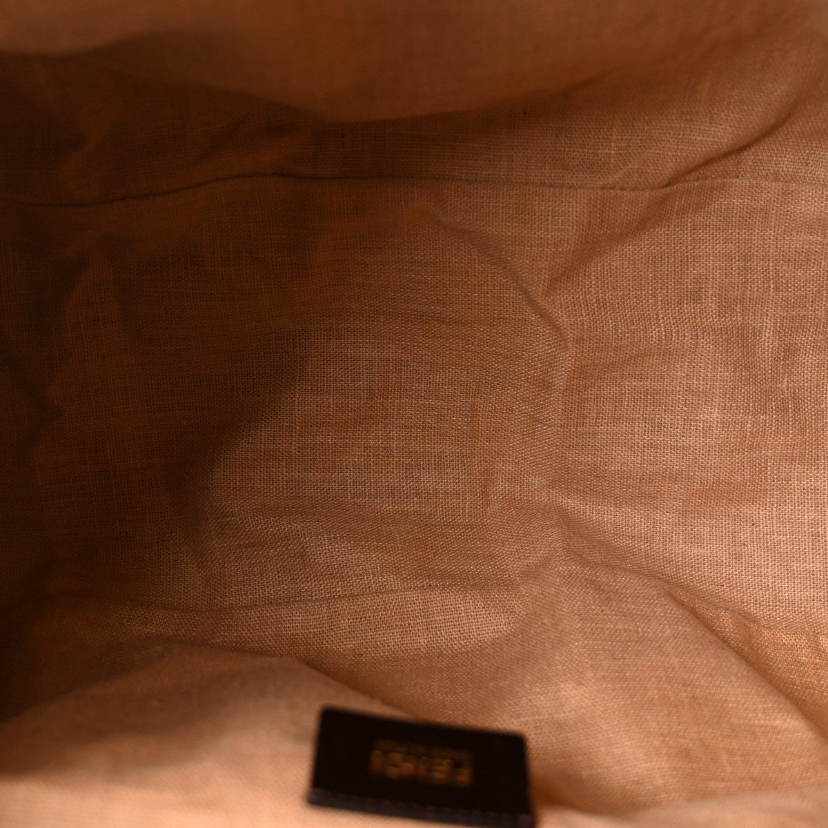 Fendi Zucca Canvas Big Forever Mama Baguette Tobacco