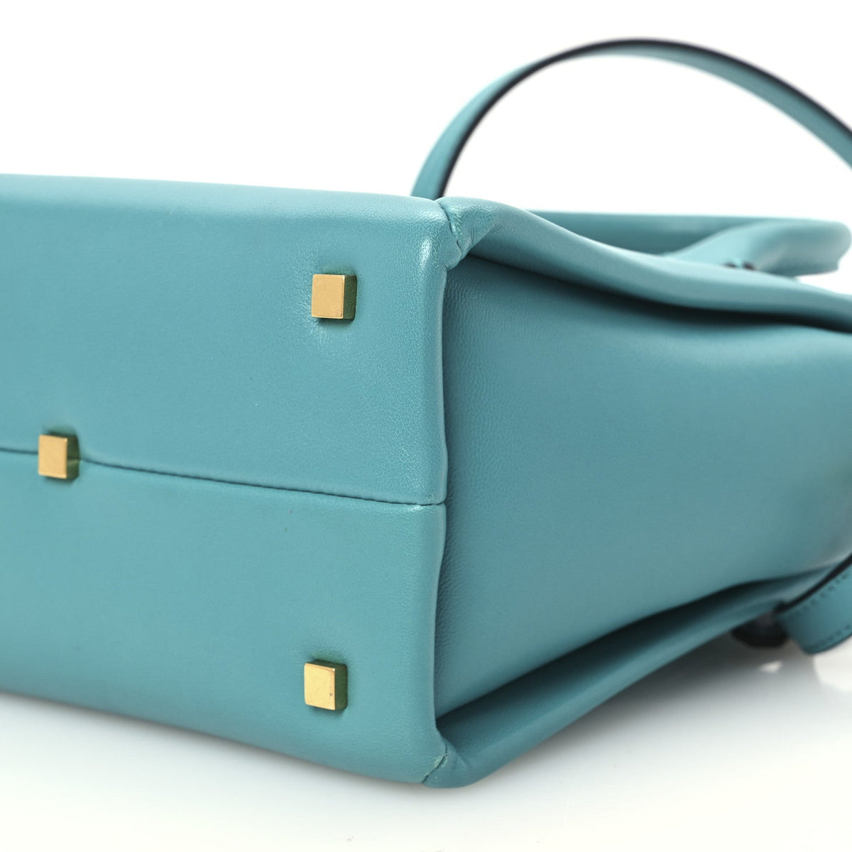 Valentino Garavani Nappa Small One Stud Handbag Marine Green
