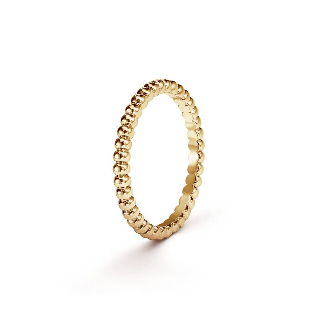 18K Gold Van Cleef & Arpels Perlée Pearls of Gold Ring