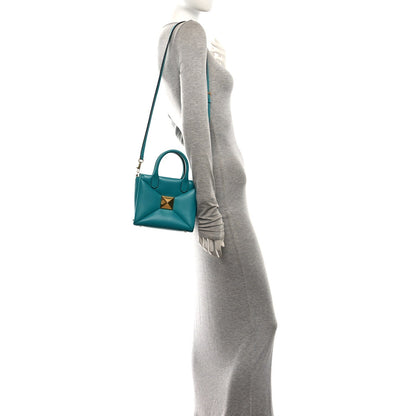 Valentino Garavani Nappa Small One Stud Handbag Marine Green