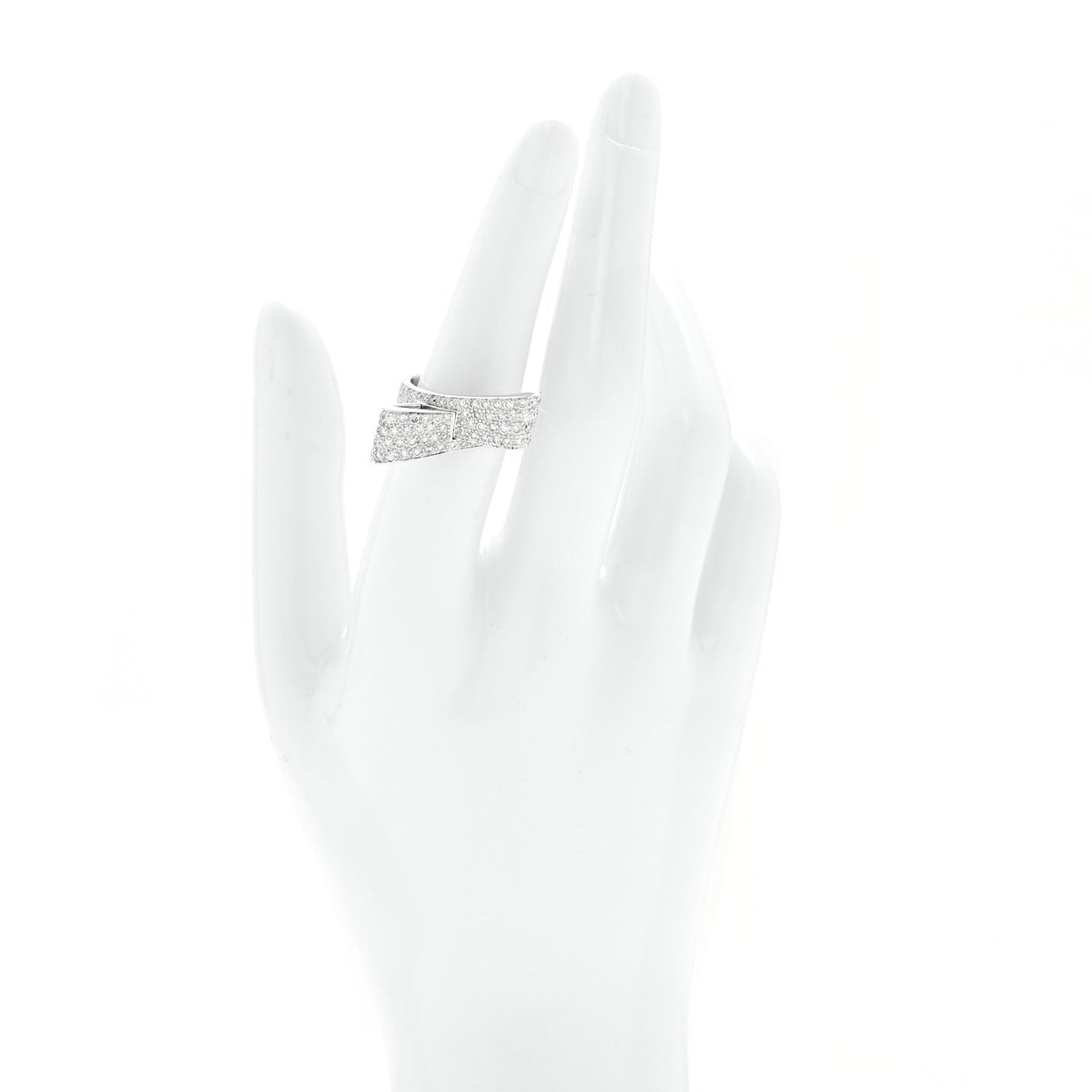 Parker & West by FASHIONPHILE18K White Gold Diamond 1.26ctw Bow Ring 53 6.25