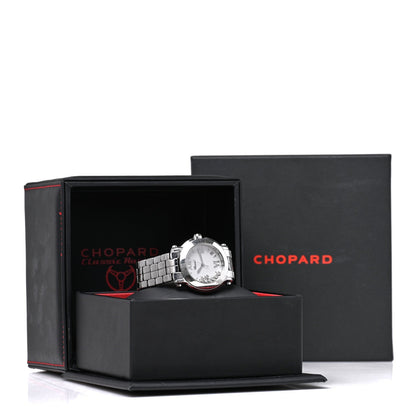 Chopard Stainless Steel 7 Diamond 36mm Happy Sport Quartz Watch