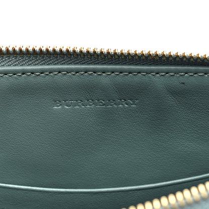 Burberry Haymarket Check Derby Peyton Crossbody Clutch Bag Eucalyptus Green