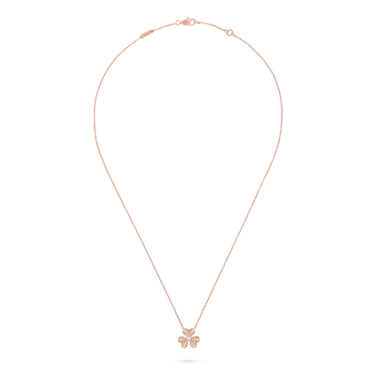 18K Gold Diamond VCA Frivole Mini Pendant