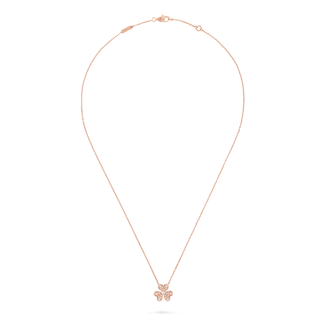 18K Gold Diamonds VCA Frivole Mini Model Pendant