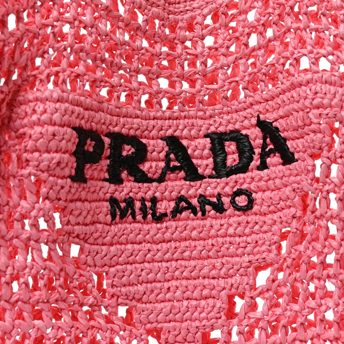 Prada Crochet Raffia Tote Bag Petalo 1921300