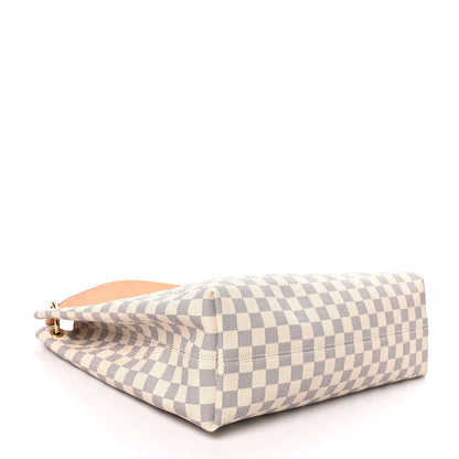 Louis Vuitton Damier Azur Graceful MM Rose Ballerine