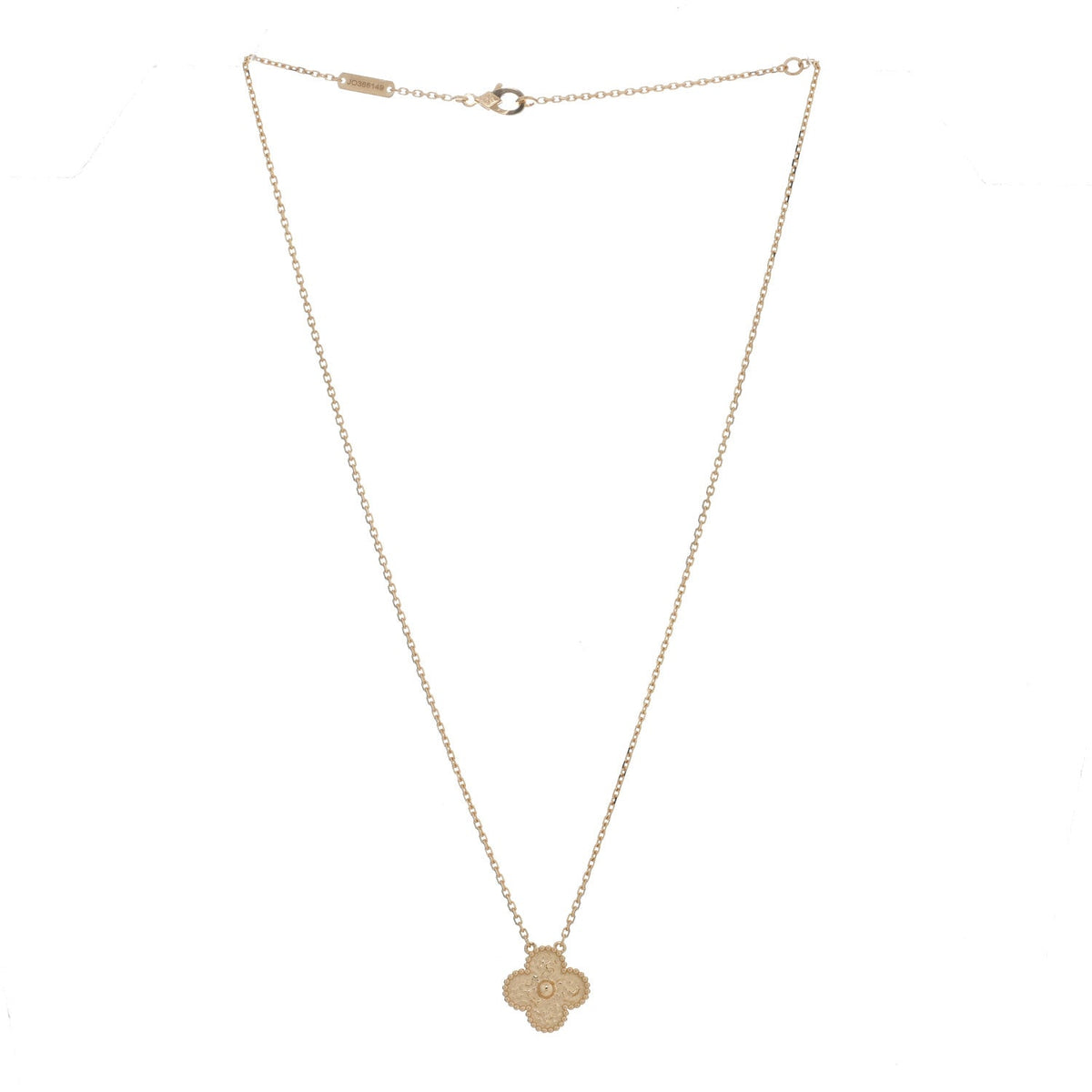 Van Cleef & Arpels 18K Yellow Gold Vintage Alhambra Pendant Necklace