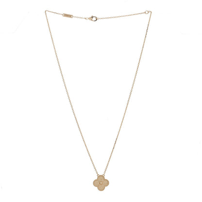 Van Cleef & Arpels 18K Yellow Gold Vintage Alhambra Pendant Necklace