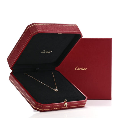Cartier 18K Tricolor Gold Diamond Trinity De Cartier Pendant Necklace