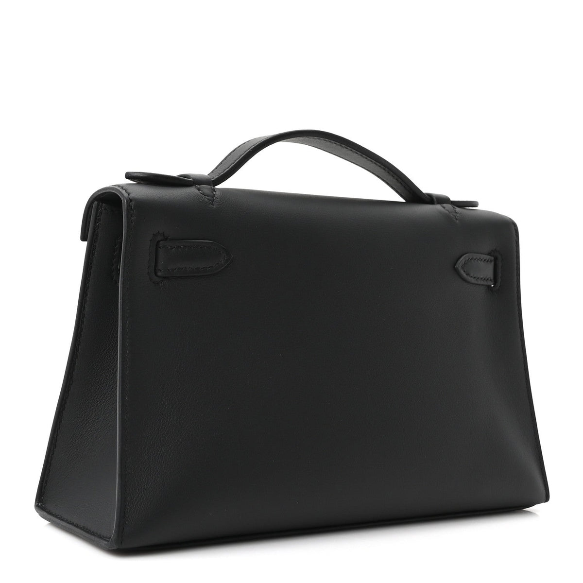 Hermes Swift Kelly Pochette Clutch Black