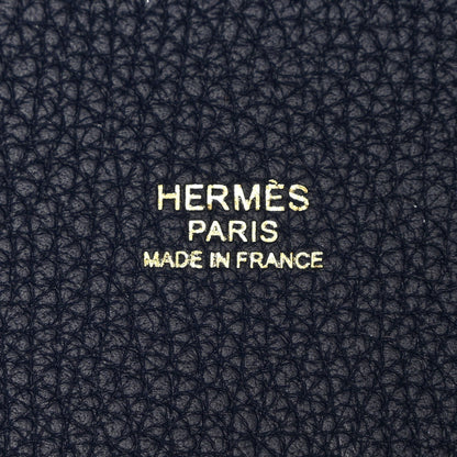 Hermes Taurillon Clemence Picotin Lock 22 MM Bleu Nuit