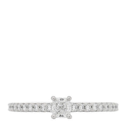 Tiffany Platinum Diamond 0.20ct Novo Cushion Cut Engagement Ring 5.75