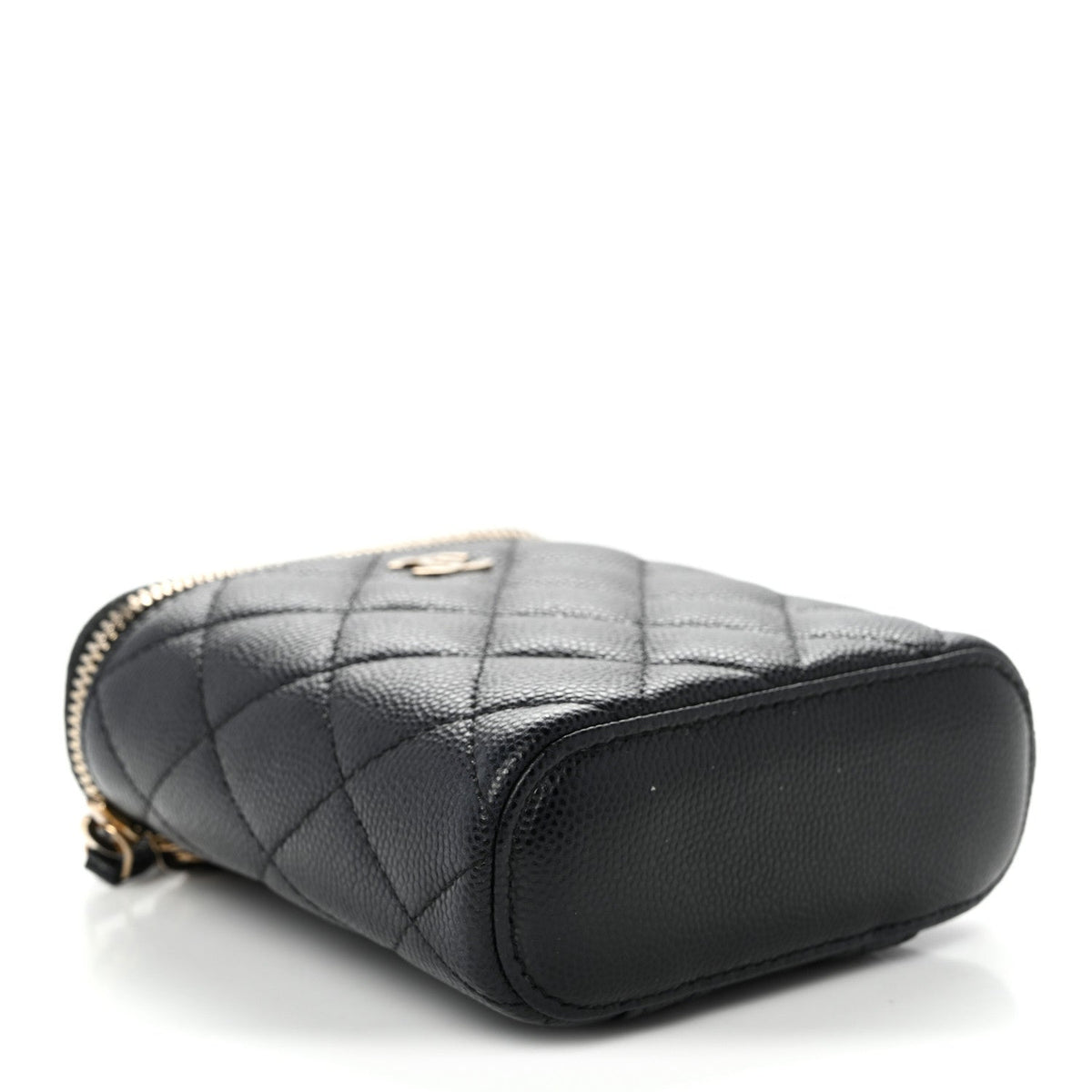Chanel Caviar Quilted Small Vertical Vanity Case Black 1907752