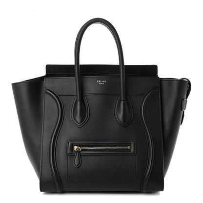 Celine Smooth Calfskin Mini Luggage Black 1943259