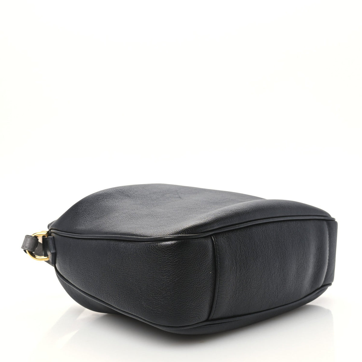 Gucci Softy Wonka Textured Dollar Calfskin Medium Diana Shoulder Bag Black