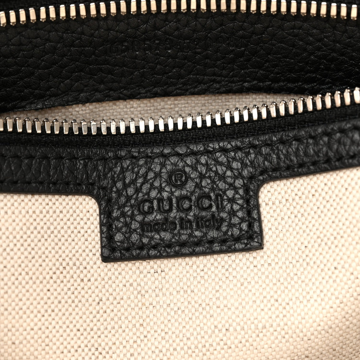 Gucci Piuma Calfskin Jumbo GG Embossed Briefcase Black