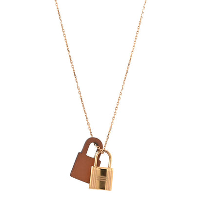 Hermes Swift Small O'Kelly Pendant Necklace Gold